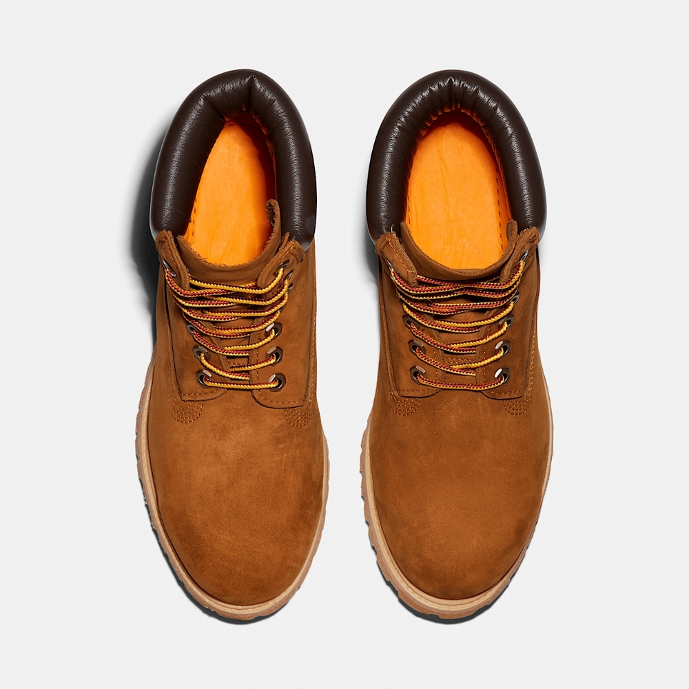 Timberland Premium Men's NIB 6in Waterproof Boot- Rust Nebuck Size 10.5 Medium - Picture 3 of 13